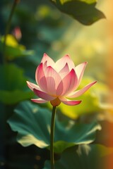 Bunga Teratai Merah Muda