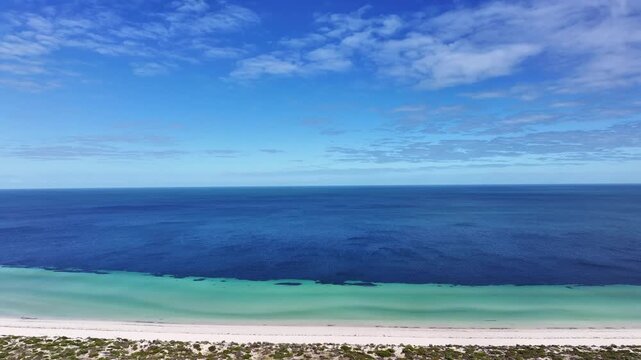 Aerial footage of Port Hughes South Australia
