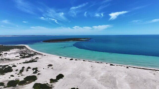 Aerial footage of Perlubie Beach South Australia