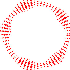  Sound equalizer icons with lines and dots, gradient neon circular sound wave frames, abstract radial music icons. Audio beat symbol concept isolated on white. sound wave effec