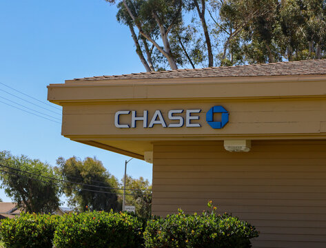 Wynola, CA USA on May 25, 2020. Chase Bank sign outside one of the branches in California.