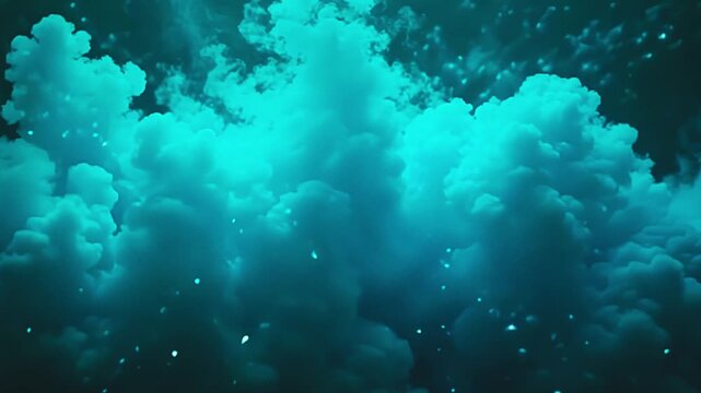active wisp burst teal vapour blast, tissue shrewd pattern along amp park background, with foggy tendril undulate indiana amp serene, aquatic-inspired vista astatine dusk.