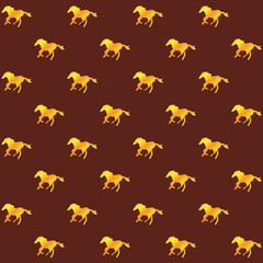 Year Of The Horse Chinese New Year Vector Seamless Pattern