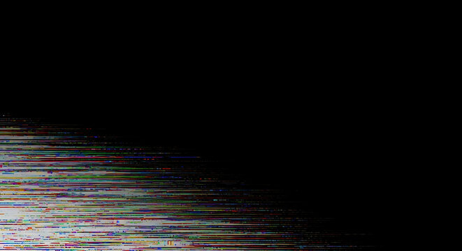 Digital noise creates abstract patterns on dark screen, hinting at technological glitches and data corruption in a modern, unsettling way. - Powered by Adobe