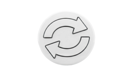 White Recycle Icon