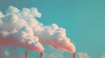 smoke from a factory chimney