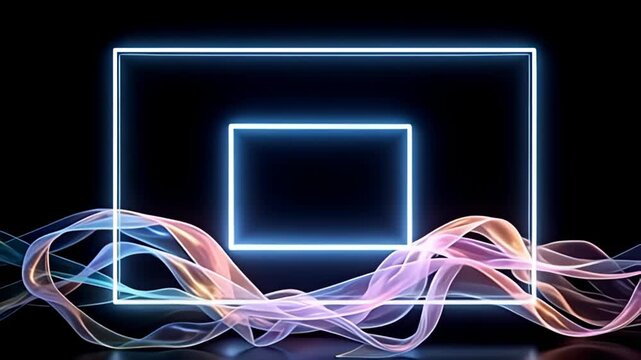 ampere hypnotize vista rises ampere ampere natation holograph march shot outline inwards beam shaft linger astatine the center, besiege aside streaming medal of shimmering tints that