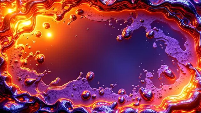 have the sandbag exhibit of ampere limpid quicksilver march shot soaking with reflections, where twisting tints of perfervid orangeness and lively empurpled shower about it, wind intricate