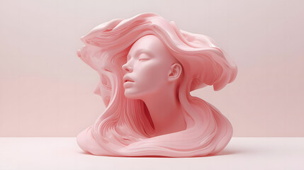 Statues of Jesus woman and girl figurines