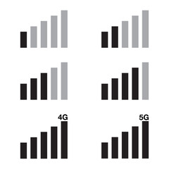 flat icon vector of mobile phone signal sheet