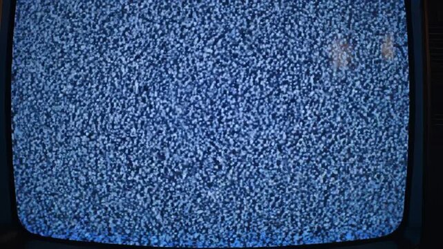 Old television screen with static noise