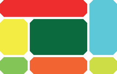 Illustration of colorful rectangular shapes
