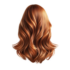 Fototapeta premium Stunning long wavy red hair, perfect for beauty and fashion concepts