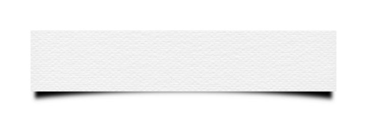 ratio 5;1. white paper texture background with shadow of rectangle isolated on transparent background. document, banner