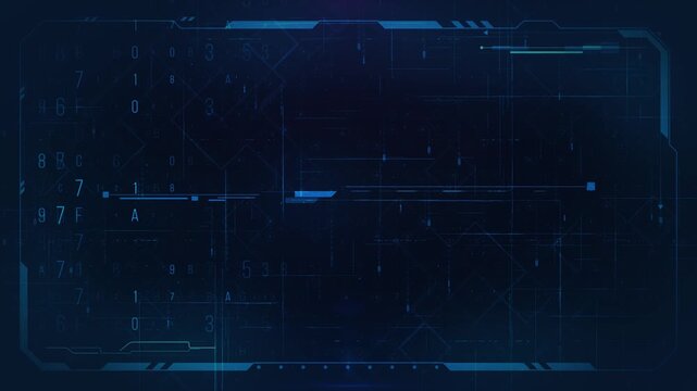 Futuristic Digital Interface Displaying Encrypted Data Streams and Binary Code Patterns Abstract Technology Background with