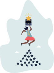 Feedback concept. The desire to receive the best possible feedback.