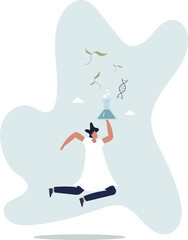 Biopharmaceutical as medicament synthesized from biological sources.life and employment of people.