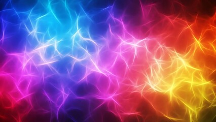 Abstract grainy noise texture colorful lightning background with vibrant neon lights in shades of blue pink purple orange and yellow gradient abstract electric energy pattern