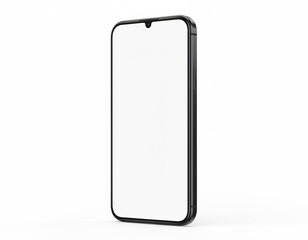 Generative AI
白背景に浮かぶスマートフォンのモックアップ 画面は真っ白のクリーンデザイン