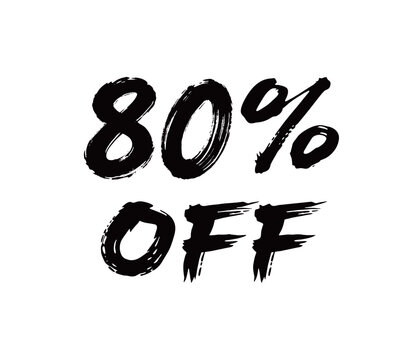 80% off矢量书法手写毛笔字
