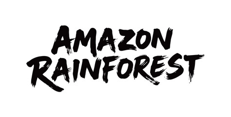 AMAZON RAINFOREST handwritten

