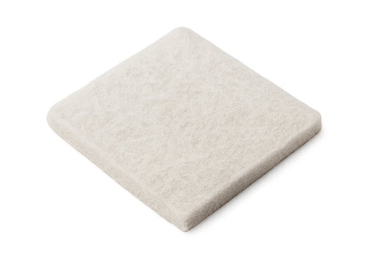 Beige square stone coaster for home beverage protection