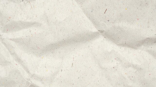 Abstract crumpled and creased recycle white paper texture background stop motion