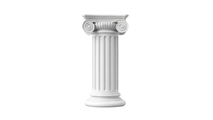 White Ionic Column