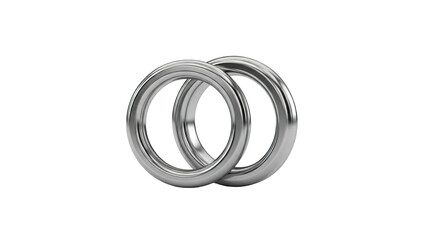 Fototapeta premium Interlocking Silver Rings