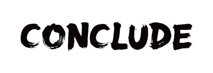 CONCLUDE Handwriting
