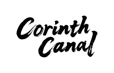 Corinth Canal Handwriting
