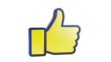 Fototapeta premium Yellow Thumbs Up Icon
