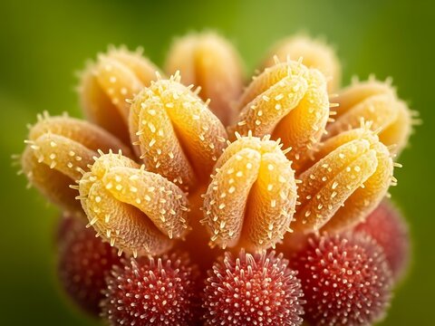 Macro photograph of a flower stamen