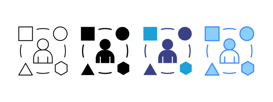 Adapt icon set multiple style collection