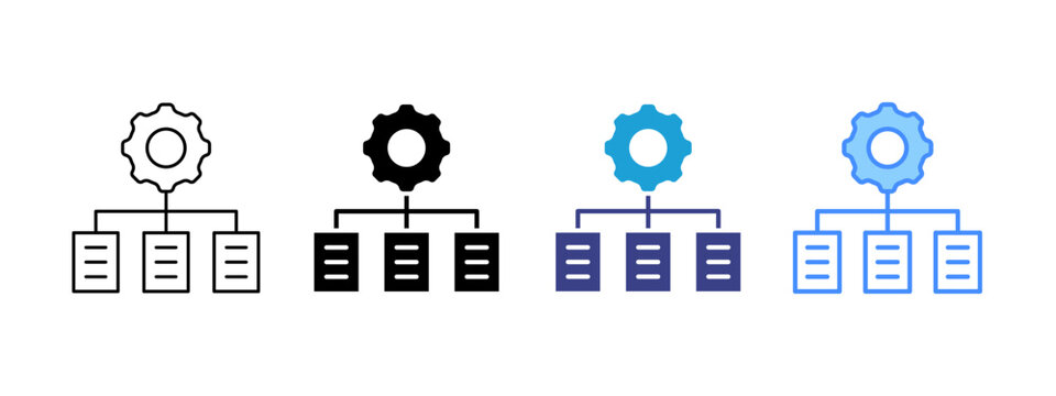 Organizing icon set multiple style collection