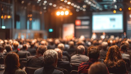 Audience at a conference hall