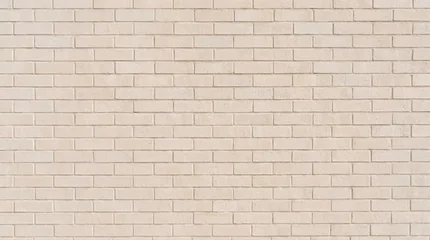 Fototapete Ziegelwand Light-colored brick wall with subtle color variations, creating a soft and textured background.  © MayStudio.ai