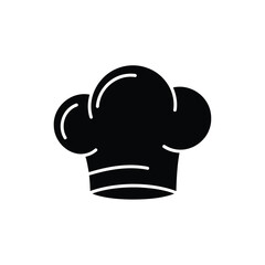 Chef hat silhouette vector illustration