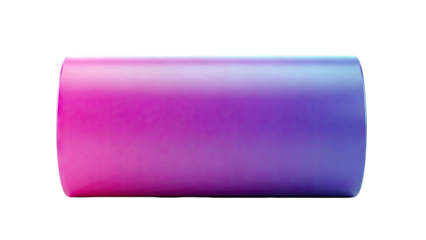 Cylindrical Object with Pink to Purple Gradient