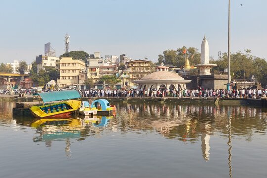 The sacred Ram Kund of Nashik, Maharashtra, India