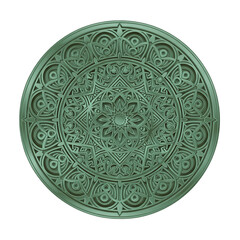 Fototapeta premium Green Decorative Plate