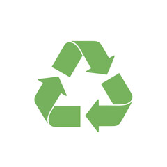 Obraz premium Green Recycling Symbol with Arrows.