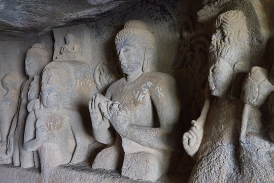 The spectacular Pandav Leni Buddhist caves in Nashik, Maharashtra, India