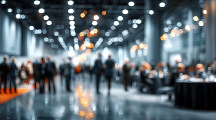 Blurred indoor event with people