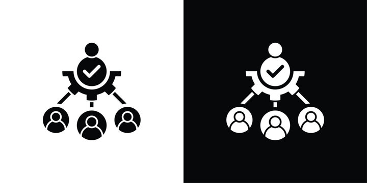 Stakeholder Icon Sheet Black And White