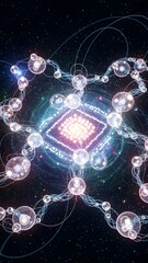 Futuristic molecular structure with glowing atoms and a central microchip floating in space, image (140).jpg
