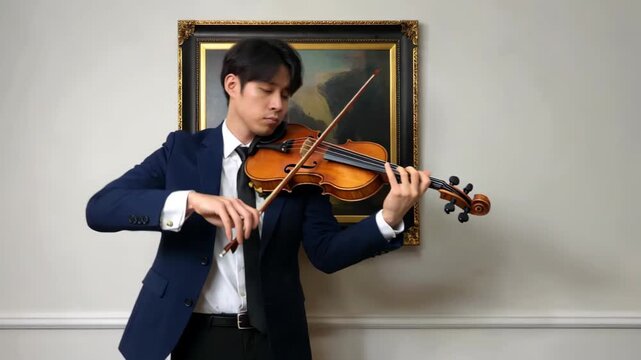 Men's Indoor Focus Violin Suit Men's Violin