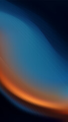 Cosmic Horizon Glow on Blue and Orange Background