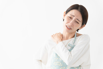 Fototapeta premium エプロンを着た女性 ライフスタイルイメージ
