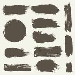 Ink brush stroke collection 2